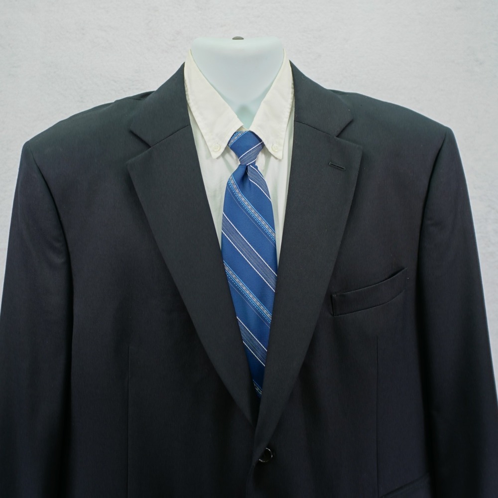 Joseph & Feiss International Trio Black 2 Button‎ 1 Vent Blazer 46R / Slim 48R